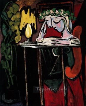 Woman writing Marie Therese Walter 1934 Pablo Picasso Oil Paintings